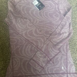 NWT Smartwool Women's Purple Marled Baselayer Top - Large